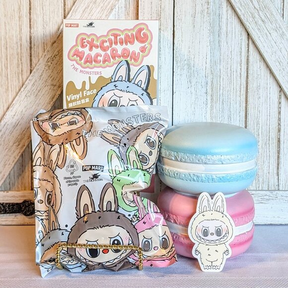 Authentic POP MART The Monsters Exciting Macaron SOYMILK Labubu - NIB - Picture 2 of 11